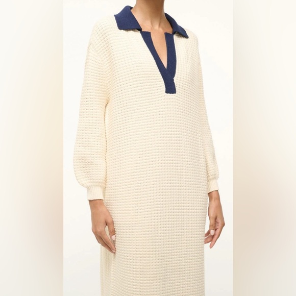 NWT STAUD Altea Collared Chunky Knit Dress - Picture 3 of 10